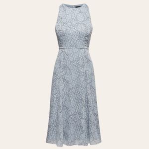 Banana Republic Light Blue Lace A-Line Dress